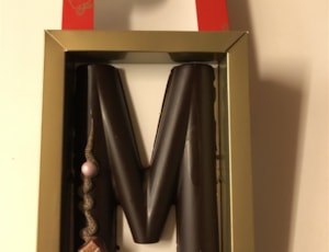 Chocoladeletter puur blok