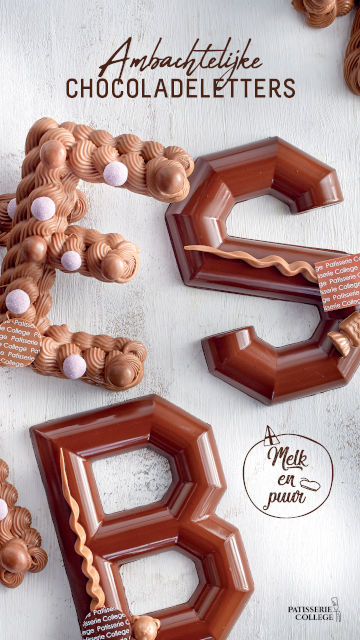 Chocoladeletter melk blok 
