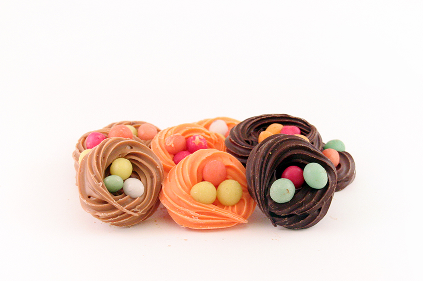 Room chocolade nestjes